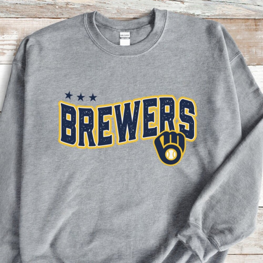 NEW - Milwaukee Brewers Crewneck Sweatshirt Unisex